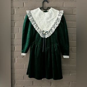 Nutcracker Green velvet Holiday Dress 10